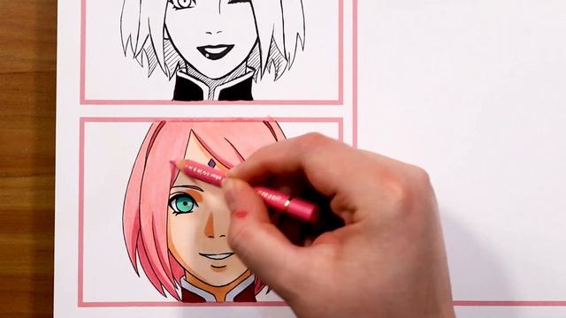 Drawing UCHIHA SAKURA in 3 Styles [Manga, Anime and Realistic] смотреть онлайн