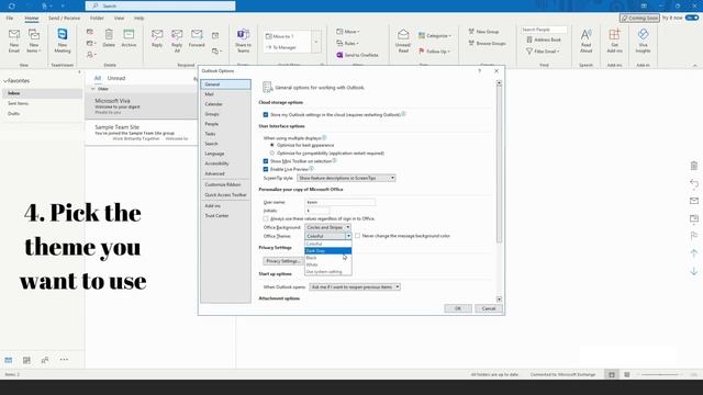 How To Change Color Theme In Outlook & Office смотреть онлайн