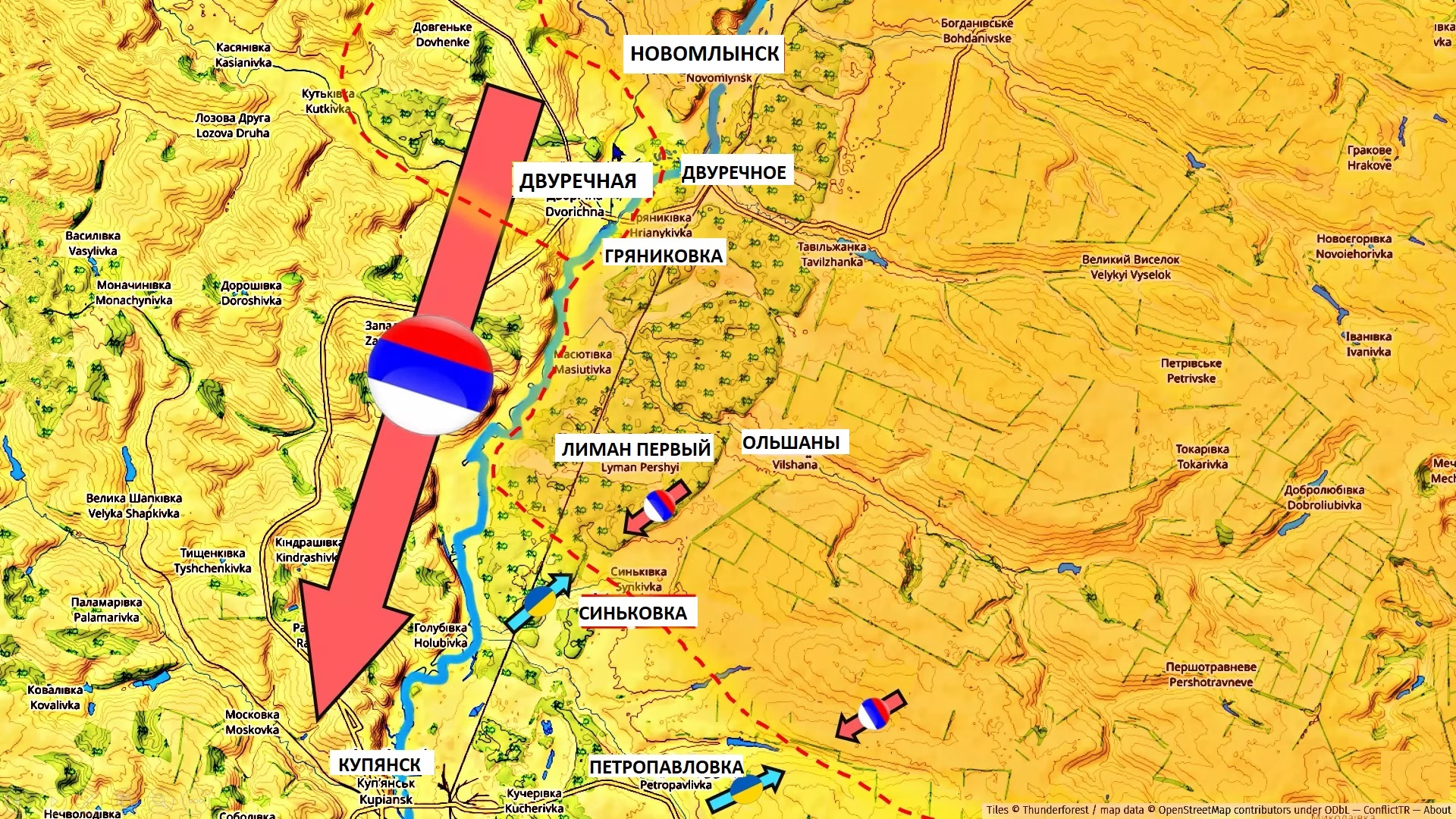 Река оскол украина карта