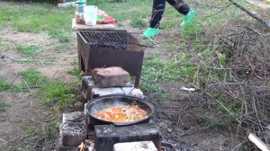 ПЛОВ В КАЗАНЕ НА КИРПИЧИКАХ
