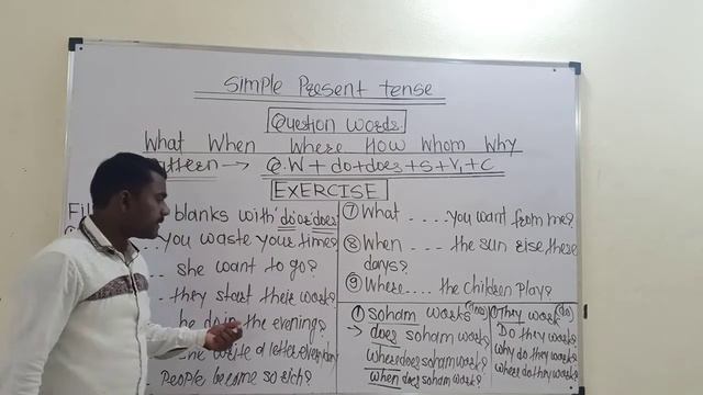 NMES std : 5th 6) SIMPLE PRESENT TENSE ( Questions Words) смотреть онлайн