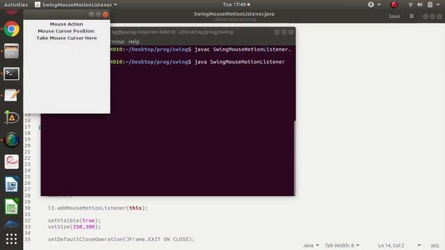 Java Swing Mouse Motion Listener With Program in Java | MouseMotionListener Interface and Methods смотреть онлайн