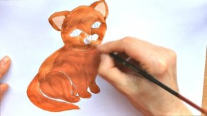 Как нарисовать кошку красками, поэтапно! How to draw a cat | Art School