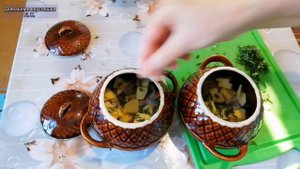 Тушёная картошка в горшочке. Вкусный обед или ужин.