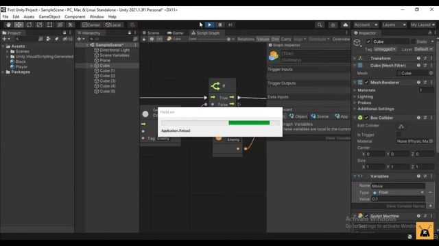 Collision, Defeat and Detached Children Node, Bolt-Unity (Visual Scripting) Getting Started - Part смотреть онлайн