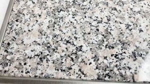 Закрыть дефект, дырку, отверстие в столешнице?  -  вставка из гранита Rosa Beta 250x250