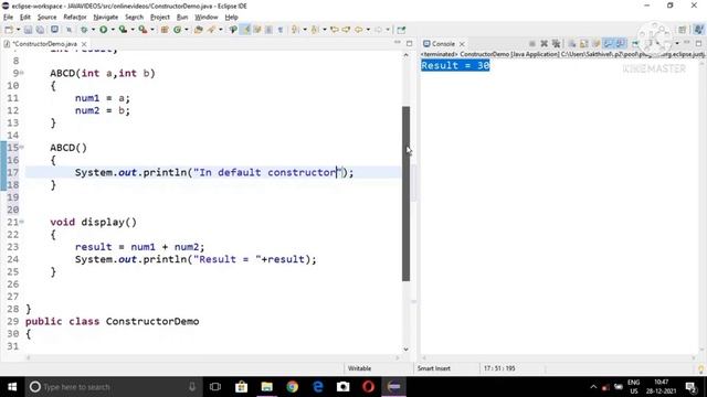 Constructor overloading in Java | Tamil | Example Program
