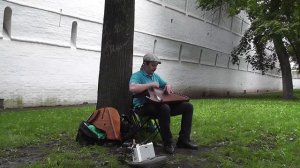 Черный ворон Песня под Гусли у стен Лавры / Гусляр Андрей Андреев 2020 г.