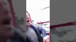 Мужик орет на карусели