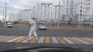 ПДД РБ. Остановка перед пешеходным переходом