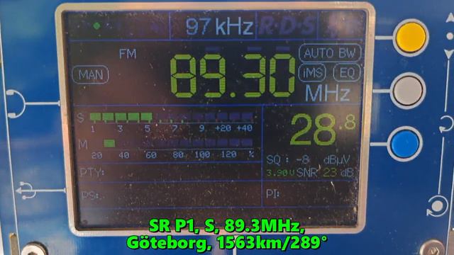 29.05.2024 11:01UTC, [Es], SR P1, Швеция, 89.3МГц, 1563км