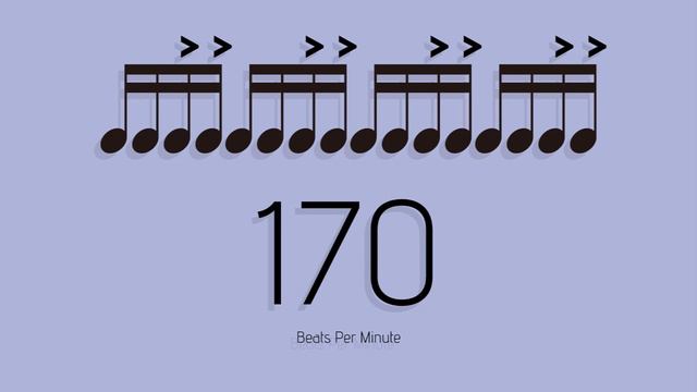 BPM = 170　メトロノーム - metronome - 16分 アクセント2-3 смотреть онлайн