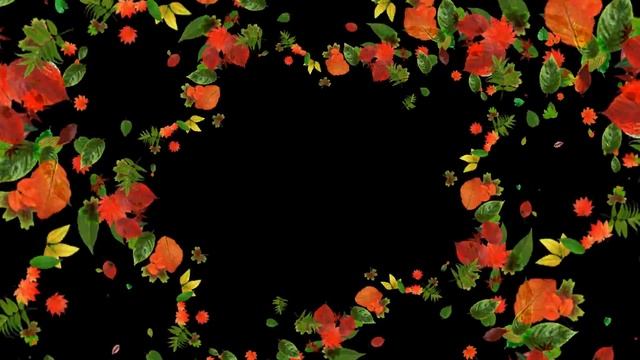 Футажи ОСЕНИ Листья кружат leaves swirl Переходы осенние смотреть онлайн