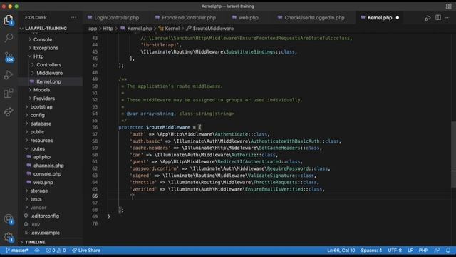 Laravel Malayalam Tutorial - Middlewares - Intermediate -[2022] смотреть онлайн
