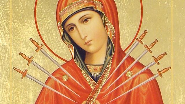Икона Божией Матери "Семистрельная". Православный календарь 26 августа 2023