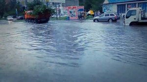 Потоп в Красноярске на Железнодорожников