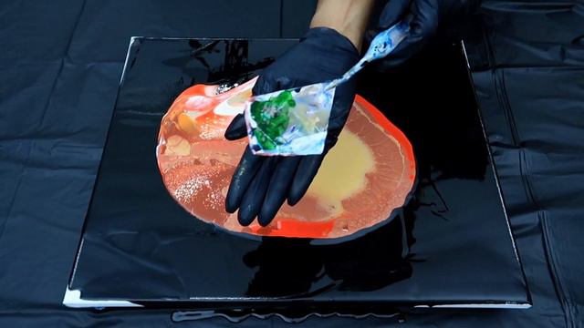 How to Acrylic Pour Paint  with Very Thin Paint |  Easy Pour Painting  for Beginners