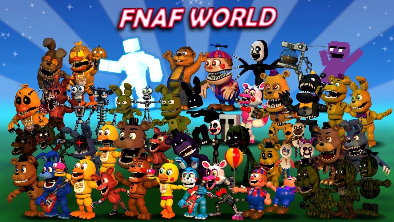 продолжаем проходить FNAF World что-то пошло не так...