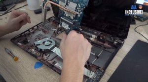 Разбираем и чистим ноутбук TOSHIBA SATELLITE L670 Термопаста как новая?!?! :-)