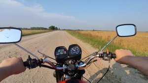 Покатушки за деревней на Иж Планета 5, 2 часть