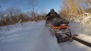 Покатушка на снегоходе Lynx 900 часть 2