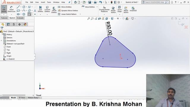 Solidworks:  Introduction to Sketch Tools
