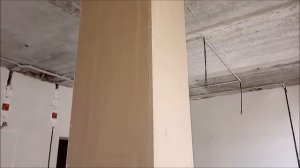 Штукатурка и шпаклёвка колонны под углом 90 градусов