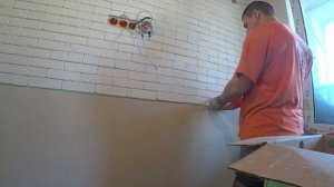 Укладка декоративного камня узкий шов! Чем резать, как клеить и затирать!Имитация кирпичной кладки