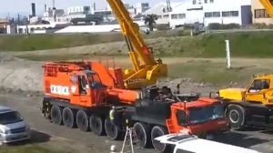 Как разбирают автокран