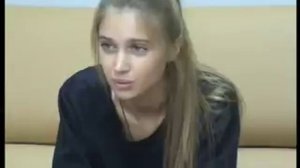 Анна Андрусенко на кастинге в сериал Закрытая школа