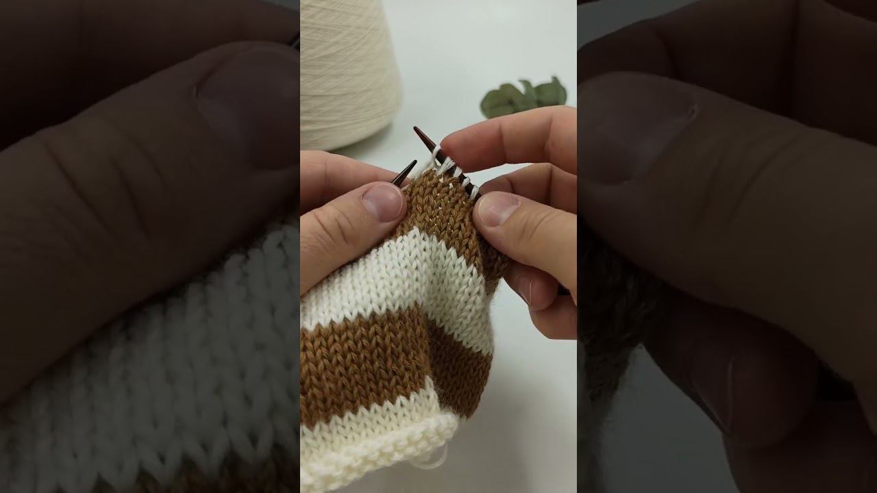 Как вязать полоски. смотреть онлайн