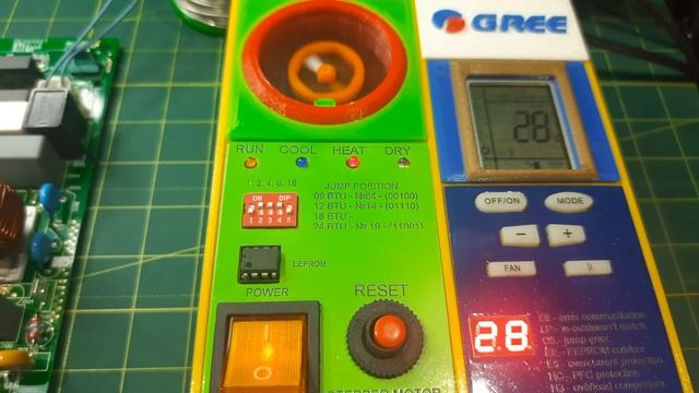 Подключение платы наружного блока C&H к внутреннему блоку Gree инверторного кондиционера. смотреть онлайн