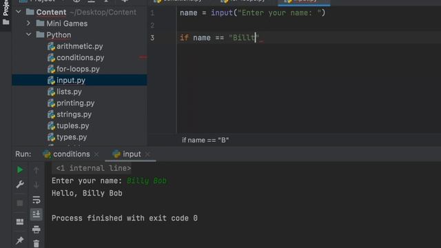 Input in Python - PYTHON FOR ABSOLUTE BEGINNERS