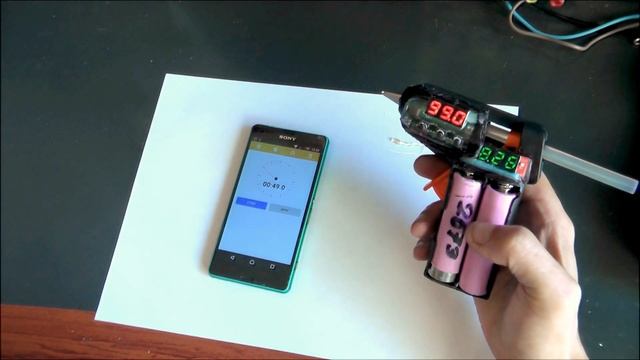 Аккумуляторный клеевой пистолет на Li-ion 18650, своими руками,  беспроводной смотреть онлайн