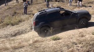 Лифтованный Дастер с блокировкой на бездорожье. Duster Off-road. Диагонали, песок, подъем, всем сос