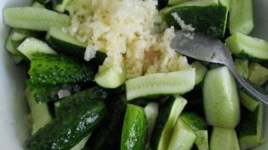 Огурцы с чесноком на зиму