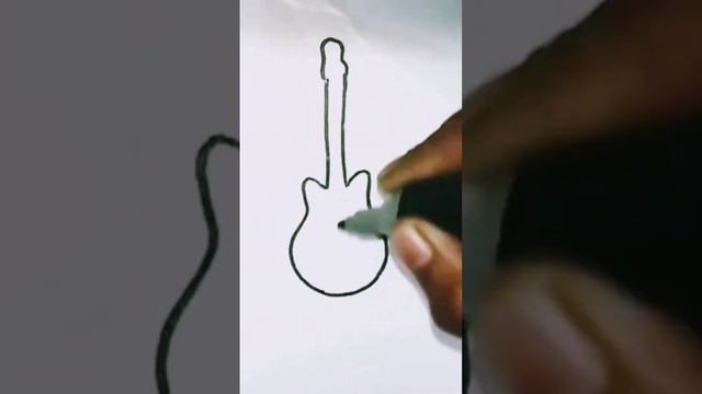 #guitar #drawing 🎨🖌️#veryeasy