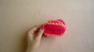 ВЯЗАНИЕ СПИЦАМИ САМЫХ ПРОСТЫХ ПИНЕТОК + с узором 'ЗУБЧИКИ' для только начинающих!Knitting mp4