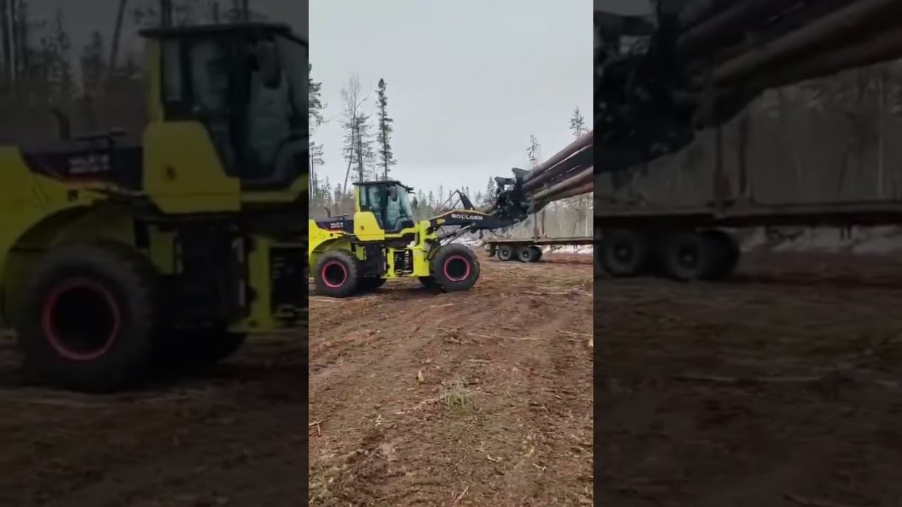 Boulder WL39E с лесозахватом работает в г.Алдан (Якутия) #boulder #погрузчик #спецтехника