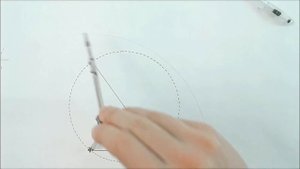 Построение квадрата циркулем по заданной стороне