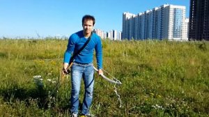 лук из черёмухи, тетива верёвка