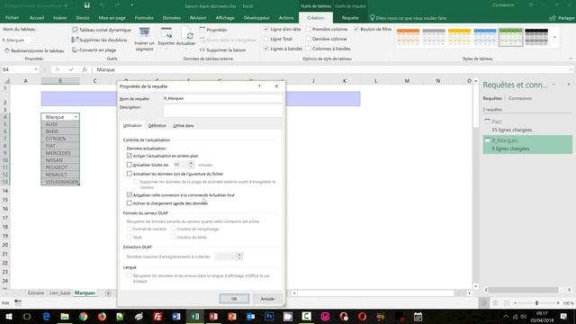 Etablir la connexion aux bases de données avec Excel смотреть онлайн