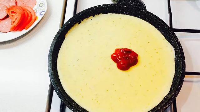 ПИЦЦА НА СКОВОРОДЕ БЕЗ СМЕТАНЫ! ПРОСТО, БЫСТРО И ВКУСНО! Рецепт пиццы за 5 минут