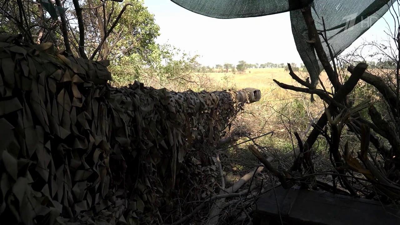 Российские артиллеристы не дают ВСУ задействовать резервы в районе села Работино