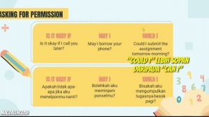 ASKING FOR PERMISSION (Materi Bahasa Inggris SMP Kelas 8)