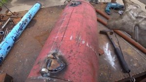 МАНГАЛ ИЗ ПРОПАНОВОГО БАЛЛОНА. САМОДЕЛКИ ДЛЯ ДАЧИ. ОХОТА РЫБАЛКА ПИЖМА.