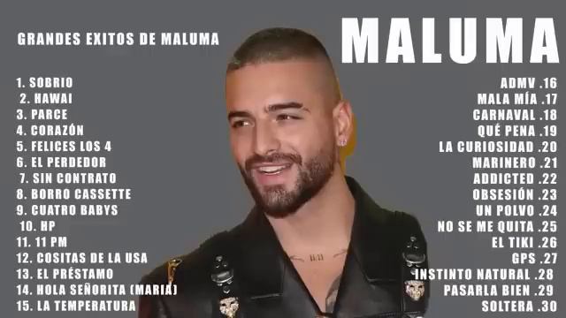 Maluma Mix Exitos 2024 Las Mejores Canciones De Maluma Pop Latino 2024 смотреть онлайн