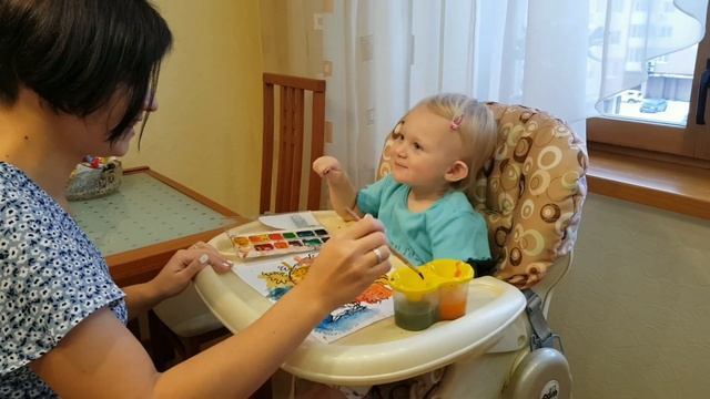 Мы рисуем - Ребенку 1год 5 месяцев - Раннее развитие ребенка смотреть онлайн