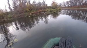 В ЭТИХ ЗАРОСЛЯХ ЩУКА КИШИТ. РЫБАЛКА НА КРУЖКИ, ЖЕРЛИЦЫ И ПОСТАВУШКИ В ОКТЯБРЕ.ОСЕННИЙ ЖОР ЩУКИ.