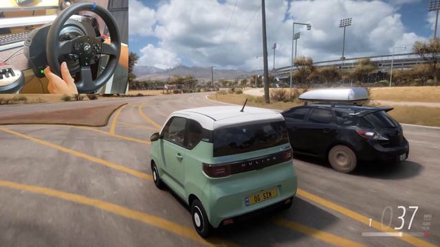 Wuling Mini EV - Forza Horizon 5 |  steering wheel t300rs gameplay